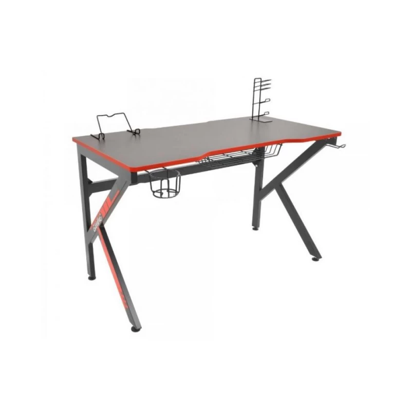 Masa gaming DP EGAME BLACK+RED~CN1909, MDF,  Metal,  Negru,  Rosu,, 60 x 120 x 75