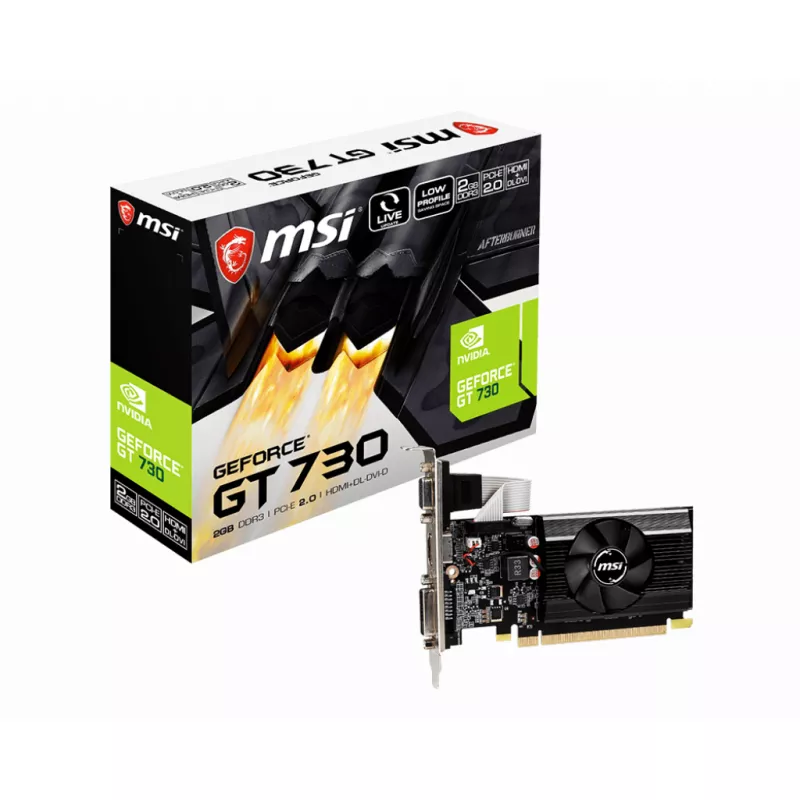 Placa video MSI N730K 2GD3/LP, GeForce GT 730, 2GB GDDR3 64Bit VGA DVI HDM Low profile