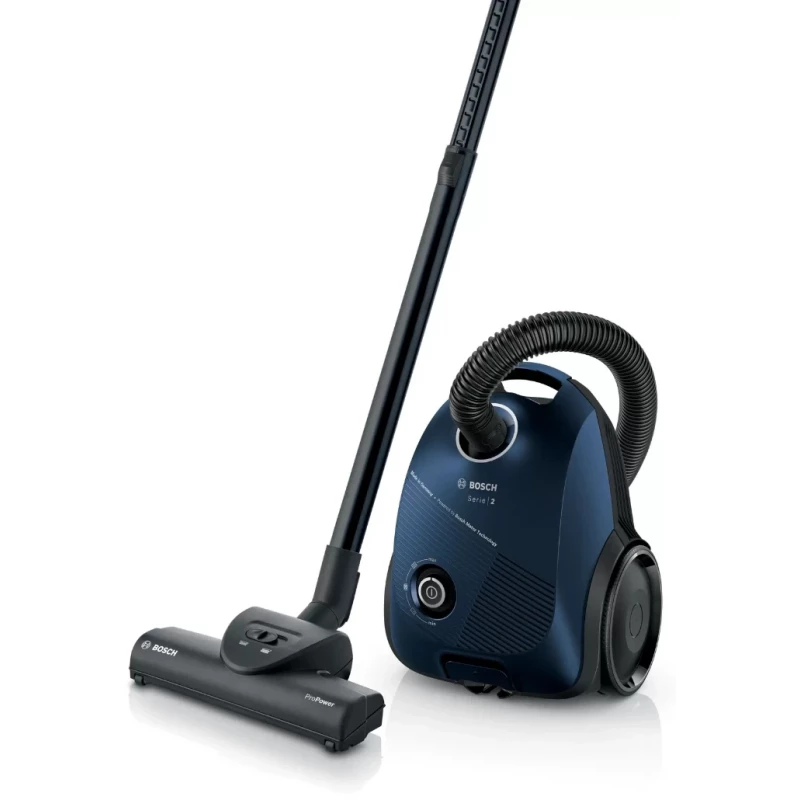 Aspirator BOSCH BGBS2BU1T, 850 W, 3.5 l, 80 dB, Microfiltru, Albastru