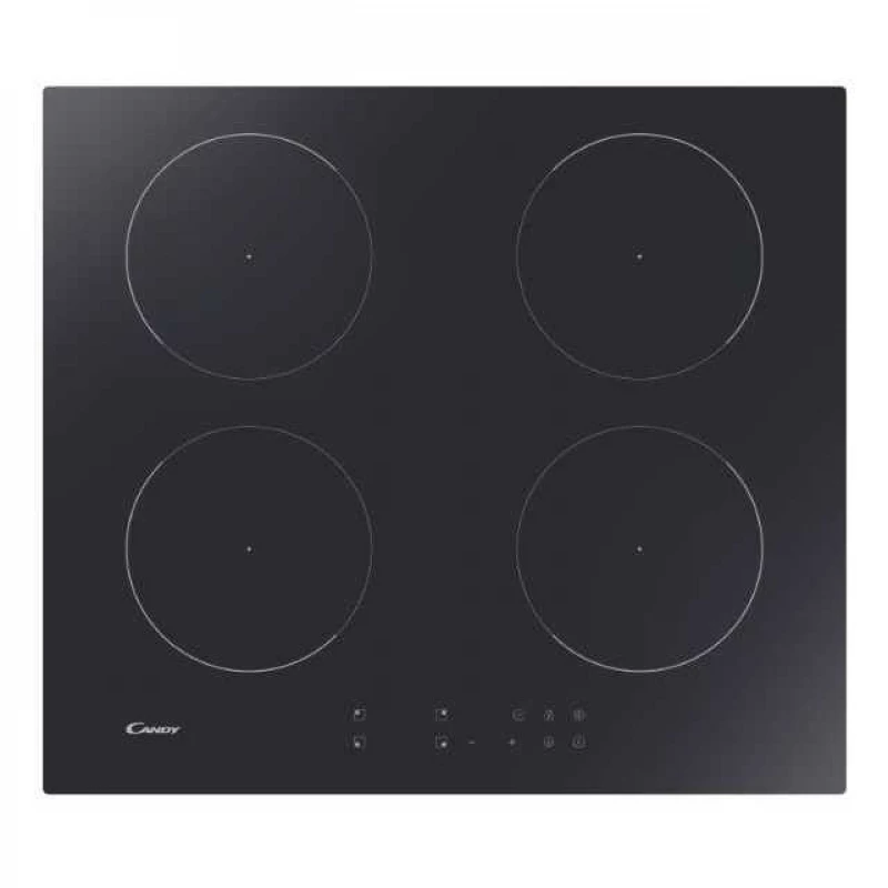 Plita incorporabila cu inductie Candy CI642CTT , 4 arzatoare, Vitroceramica, Control sensor, Negru