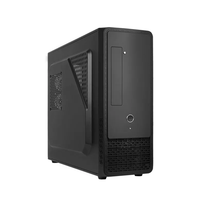 Carcasa fara PSU CHIEFTEC SLIM TOWER  UNI SERIES UC-03B-OP BLACK, 2xUSB 3.2 Gen1, Card Reader SD/MMC/MS, Mic-in, Audio-out, Cooling (optional) Rear:2x 60mm fan, Top:1x120mm fan, Bottom:1x120mm fan, Side:1x120mm fan
