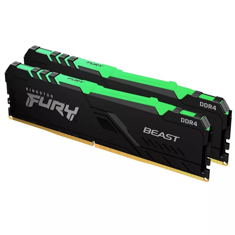 RAM KINGSTON 16GB (Kit of 2*8GB) DDR4-2666 FURY® Beast DDR4 RGB