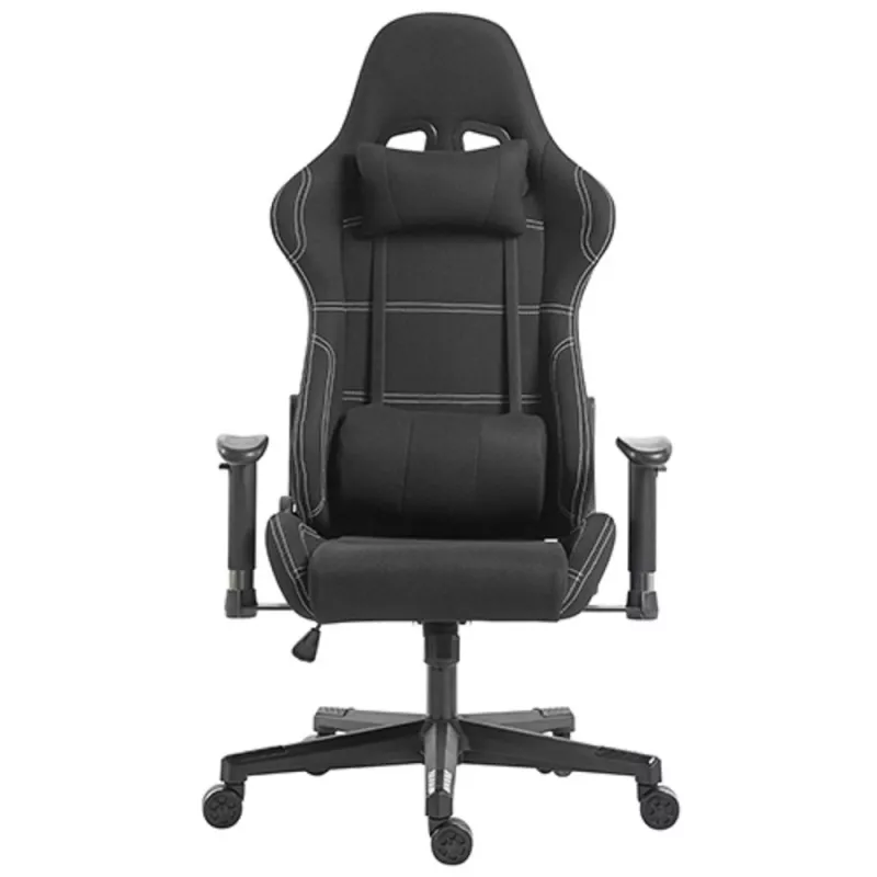 Fotoliu Gaming Lumi HEADREST & LUMBAR SUPPORT CH06-14, BLACK, Gazlift, 120 kg, Negru