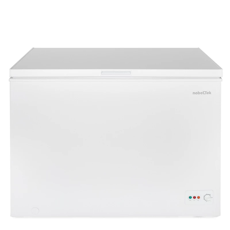 Lada frigorifica NOBELTEK Lada frigorifica Nobeltek NCF-295E, 293 L, control mecanic, termostat reglabil, iluminare LED, functie conversie frigider-congelator, clasa E, 112x65x85cm, Alb