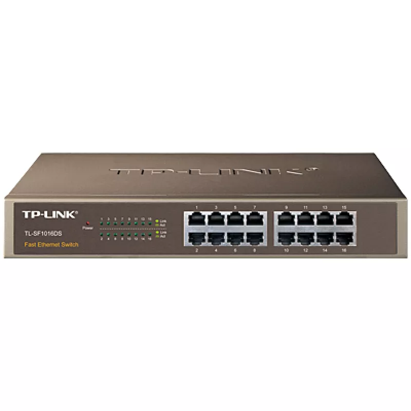 Comutator de retea TP-LINK TL-SF1016DS, 16UTP, 10,  100M 16UTP