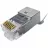 Conector Hipro Cat.6,  30u Gold plated, RJ45, 100pcs,  bag