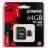 Card de memorie KINGSTON SDCA3/64GB, MicroSD 64GB, Class 10,  UHS-I,  U3,  633x,  SD adapter,  Ultimate