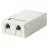 Conector RJ45 Fantastic 2xRJ45 Surface Box 2 port UTP Cat 6  PCB jack