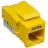 None Fantastic Keystone Jack RJ-45 cat.5E,  KJ5-01,  110 Type,  Yellow