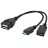 Cablu USB Cablexpert A-OTG-AFBM-04, OTG,   Micro BM,  Micro BF - AF, 0.15 m