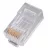 Conector RJ45 OEM RJ45 Modular Plug,  Cat.6,  LY-US010-30U,  Long Type,  30u Gold plated,  100pcs/bag