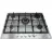 Plita incorporabila cu gaz BACKER PG7051 X INOX, 5 arzatoare,  Arzator Wok,  Inox,  Aprindere electrica,  Inox