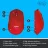 Mouse wireless LOGITECH M330 SILENT PLUS RED