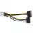 Cablu GEMBIRD Cable,  CC-PSU-83 internal power adapter cable for PCI express,  8 pin to SATA x 2 pcs,  Cablexpert -