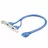 Кабель GEMBIRD Cable,  Dual USB 3.0 receptacle on bracket,  CC-USB3-RECEPTACLE -
