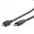 Кабель USB Cablexpert CCP-USB2-mBMCM-1M, Type-C, microUSB2.0,  CM, BM, 1.0 m,  Black