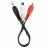 Cablu audio Cablexpert CCA-406 3.5MM STEREO PLUG TO 2 X PHONO SOCKETS 0.2 METER CABLE,