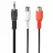 Cablu audio Cablexpert CCA-406 3.5MM STEREO PLUG TO 2 X PHONO SOCKETS 0.2 METER CABLE,