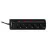 Prelungitor cu protectie SVEN SF-05PL, BLACK, 5 Sockets,  1.8m, individual switches, flame-retardant