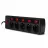 Сетевой фильтр SVEN SF-05PL, BLACK, 5 Sockets,  1.8m, individual switches, flame-retardant