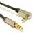 Cablu audio Cablexpert Cable 3.5mm jack - 3.5mm jack 90°,   0.75m,  Cablexpert,  Gold connectors,  CCAP-444L-0.75M -
