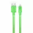 Cablu USB XtremeMac XCL-USB-53 Flat Cable Green, Lightning 1.0m