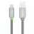 Cablu USB XtremeMac XCL-FLD-13 Flat LED Lightning Cable Space Grey, Lightning 1.2m