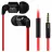 Casti cu fir Awei Awei earphones,  Es-600i,  Black/Red