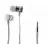 Casti cu fir Awei Awei earphones,  TE-200Vi,  Silver