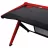 Masa gaming DXRacer GD-1000-NR Black/Red, Otel,  Plastic,  PAL,  Negru,  Rosu,  120.1 x 80 x 78.7 cm