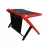 Masa gaming DXRacer GD-1000-NR Black/Red, Otel,  Plastic,  PAL,  Negru,  Rosu,  120.1 x 80 x 78.7 cm