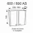 Element bucatarie Ambianta Modul superior Cleo-2 800AS (scurgator), Bardolino