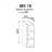 Element bucatarie Ambianta PERLA MS10 SUSPENDAT POLITE, Alb