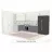 Element bucatarie Ambianta PERLA MS8 (SUSPENDAT DE COLT), Alb