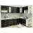 Element bucatarie Ambianta PERLA MS2 (P/U HOTA), Negru