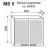 Element bucatarie Ambianta PERLA MS5 (CU USI CU VITRINA), Negru