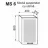 Element bucatarie Ambianta PERLA MS6 (CU USI CU VITRINA), Negru