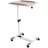 Masa de calculator KSL Mobile Desk Trolley ITech TS-7, Lemn,  Metal,  Gri,  Alb, 58.5-88.5 x 60 x 58