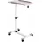 Masa de calculator KSL Mobile Desk Trolley ITech TS-7, Lemn,  Metal,  Gri,  Alb, 58.5-88.5 x 60 x 58