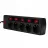 Prelungitor cu protectie SVEN SF-05PL, BLACK, 5 Sockets,  3.0m, individual switches, flame-retardant