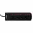 Prelungitor cu protectie SVEN SF-05PL, BLACK, 5 Sockets,  3.0m, individual switches, flame-retardant