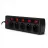 Prelungitor cu protectie SVEN SF-05PL, BLACK, 5 Sockets,  3.0m, individual switches, flame-retardant