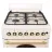 Aragaz combinat ZANETTI Z5000 EKR, 4 arzatoare, Aprindere electrica, Curatare traditionala, 50 cm, Crema