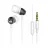 Casti cu fir Joyroom earphones E106s,  Metal stereo,  3.5mm,  white