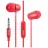 Casti cu fir Hoco earphones,  M10,  Red