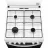 Плитa газовая ZANUSSI ZCG612H1WA, 51 л,  4 конфорки,  Электроподжиг,  Гриль,  Таймер,  60 см,  Белый