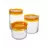 Set de borcane Luminarc STORING 3 buc orange