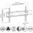 Suport perete REFLECTA PLANO Flat 70-6040T, 37"-70",  +5°, -10°,  600x400,  50 kg,  Negru