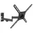 Suport perete BARKAN 3420, 13"-58", 0°-15°, 400x400, 25 kg, Negru