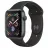 Smartwatch APPLE Watch 4 44mm Space Gray Aluminum Case with Black Sport Band,  MU6D2 GPS